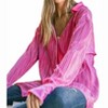 Women's This is Love Pleated Button Down Top - And The Why - 2 of 3
