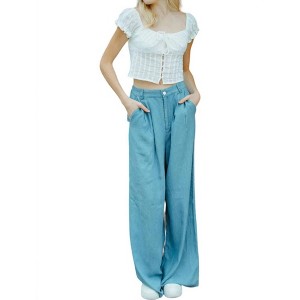 Women's Tencel Trouser Pants - MABLE - 1 of 4