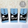 Big Dot of Happiness Light Blue Grad Best is Yet to Come Graduation Gift Favor Bags Party Goodie Boxes - Set of 12 - 2 of 4