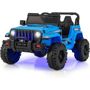 Costway Kids Ride on Truck 12V Battery Powered Ride on Car 2-Seat  with 2.4G Parental Remote Control - 1 of 4