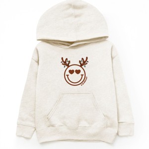 S.W.Smiley Reindeer Lights - Toddler Hoodie and Youth Hoodie - 1 of 1