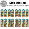Big Dot of Happiness Smash and Crash - Monster Truck - Boy Birthday Party Favor Kids Stickers - 16 Sheets - 256 Stickers - 2 of 4