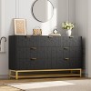 2/3/4/5/6/7 Drawer Dresser for Bedroom, Large Dresser with Metal Legs, Modern Chest Organizer with Wide Storage, for Living Room, Entryway, Hallway - 2 of 4