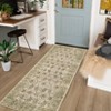 Coucheta Washable Vintage Floral Area Rug, Low Pile Boho Carpet, Non-Slip Distressed Print Rugs for Living Room, Bedroom & Dining Room, Office - 4 of 4