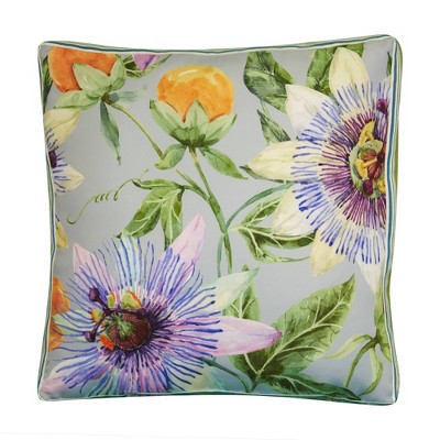 20" x 20" Pretty Protea Ribbon Decorative Patio Throw Pillow - Edie@Home