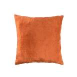 20"x20" Oversize Gracie Gillmore Solid Square Throw Pillow Orange - Lush Décor