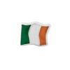 Black Bow Jewelry Sterling Silver and Enamel Ireland Flag Bead Charm - 2 of 4