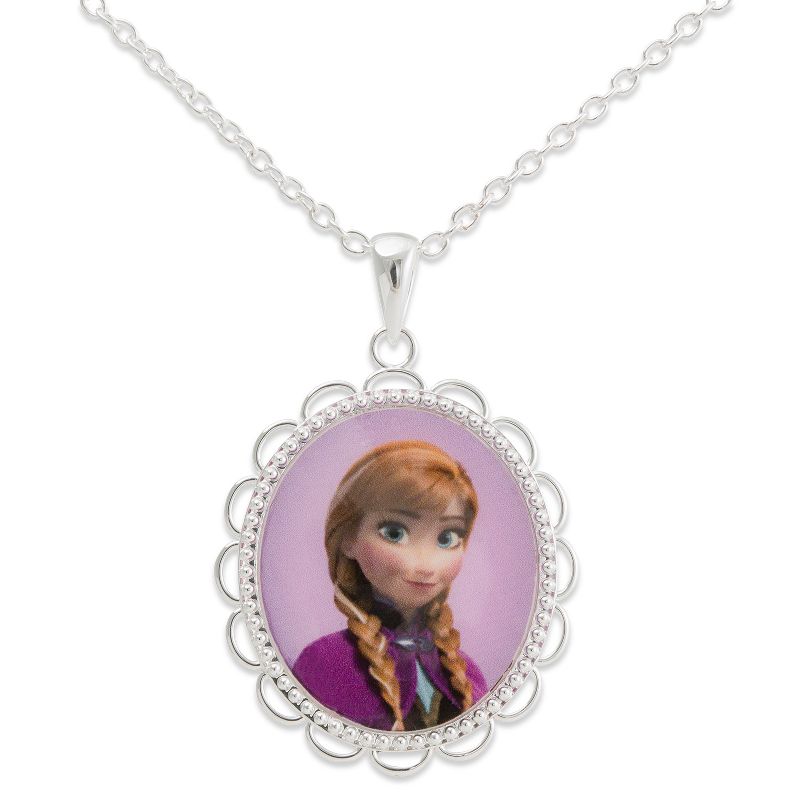 Disney Frozen Princess Anna Cameo Necklace, 1 of 4