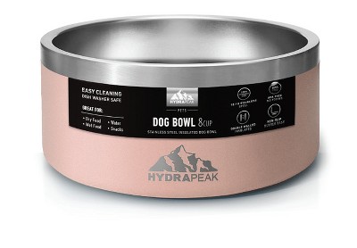 Hydrapeak Non Slip Stainless Steel Dog Bowl 4 Cup Black