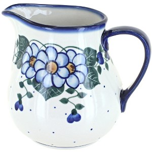 Blue Rose Polish Pottery 7C WR Unikat Pitcher - 1 of 1
