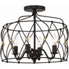 Crystorama Lighting Zucca 4 - Light Semi-Flush Mount in  English Bronze/Antique Gold - 4 of 4