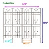 Rustproof Metal Garden Trellis 71" x 17.7" Climbing Plant Support Frame for Outdoor Vines Roses Peas Cucumber Flower Wall Panel -The Pop Home - 4 of 4