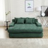 72.44" Chenille 2-Seater Lazy Sofa with Deep Seat, 5 Back Pillows and Foam Filling, Comfy Couch for Living Room, Club, or Family Room - 2 of 4