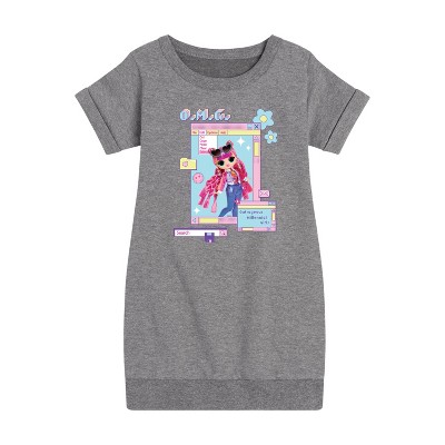 - LOL Surprise! - Outrageous Millennial Girls Graphic Short Sleeve Fleece Dress