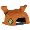 Scooby Doo Embroidered Character Face Adult Adjustable Snapback Hat With 3D Ears Brown - image 2 of 3