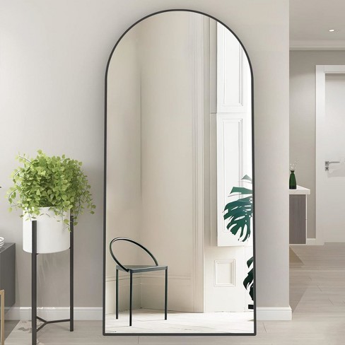 71 x27.5 black Arch Mirror Full Length tall Arched Mirror free Standing Mirror full Size Mirror With Stand narrow Wall Mirror the Pop Home Target