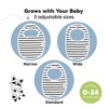 KeaBabies 8pk Organic Baby Bibs for Boy, Baby Drool Bib for Baby Boys and Girls, Newborn Teething Bibs - 4 of 4