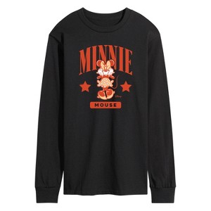 Men's - Disney - Minnie Mouse Collegiate Long Sleeve Graphic T-Shirt - 1 of 4