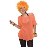Forum Novelties Neon Mesh Top Adult Costume (Orange)