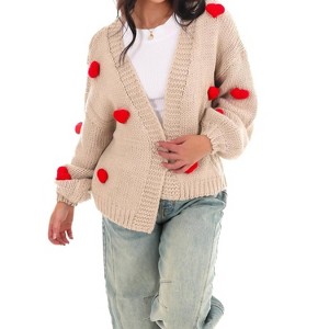 Women's Heartfelt Knit Cardigan - ee:some - 1 of 4