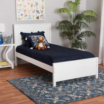 Baxton Studio Neves Classic and Traditional Wood Platform Bed