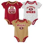 NFL San Francisco 49ers Baby Girls' Onesies 3pk Set