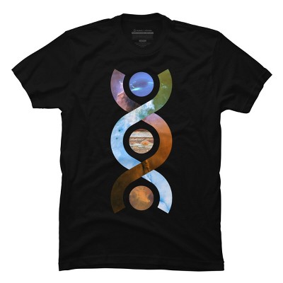Men's Design By Humans Helical By CmdrButts T-Shirt