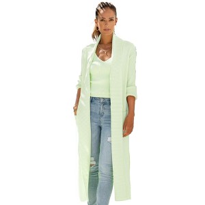 Women's Long Knit Cardigan - LASCANA - 1 of 4