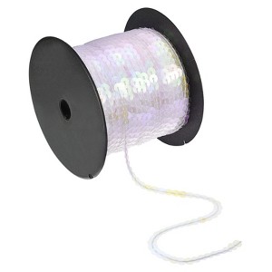 Unique Bargains DIY Crafts Clothing Sparkling Sewing Flat Sequin Strip Ribbon - 1 of 4