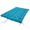 NewHome"Waterproof 2-3 Seater Swing Cushion with Backrest & 8 Tie Straps, 59x43.3x3.9in for Outdoor Use"blue - 4 of 4