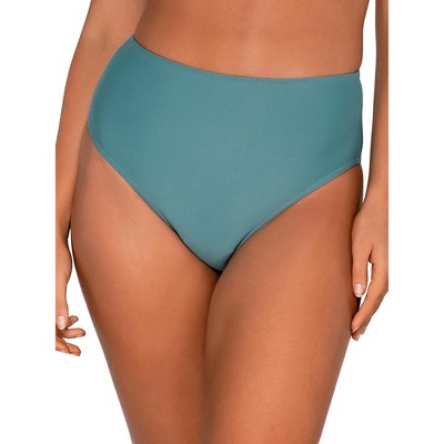 Sunsets Women's V-Front High-Waist Bikini Bottom