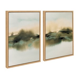 (Set of 2) 18" x 24" Sylvie Meadows Framed Canvas by Amy Lighthall - Kate & Laurel All Things Decor - 1 of 4