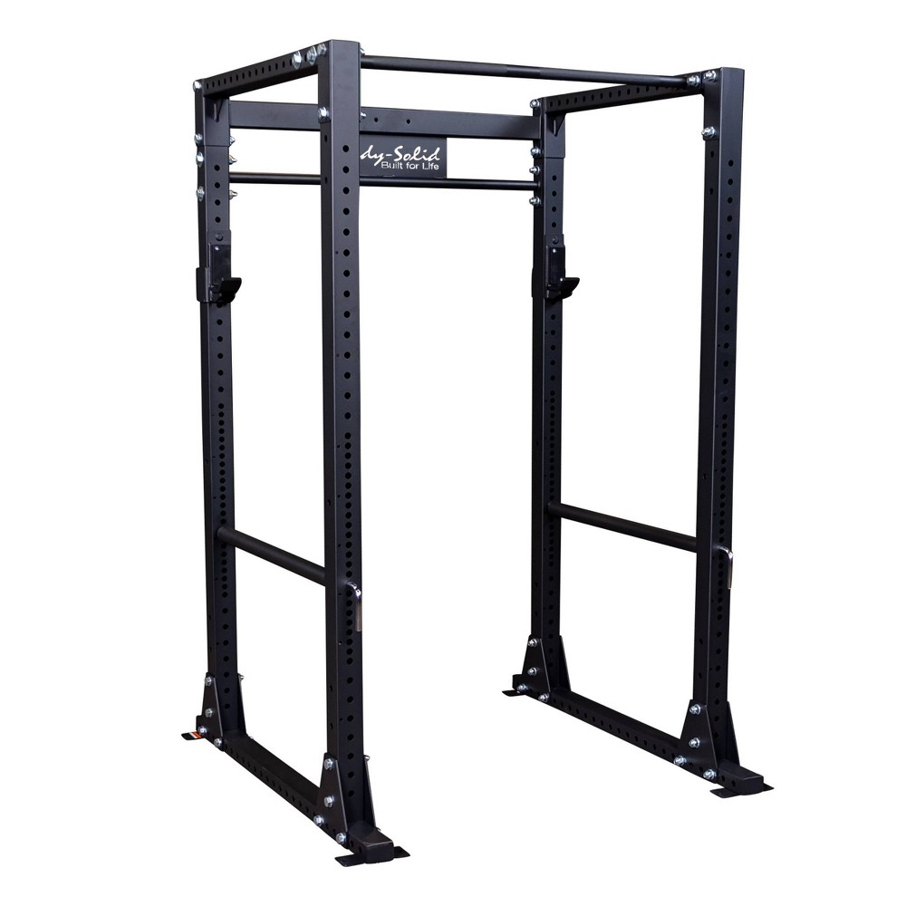 Body-Solid Power Rack Home Gym with Pull-Up Bar, Hamstring and Glute, Half Rack, Leg Lifts and Squats