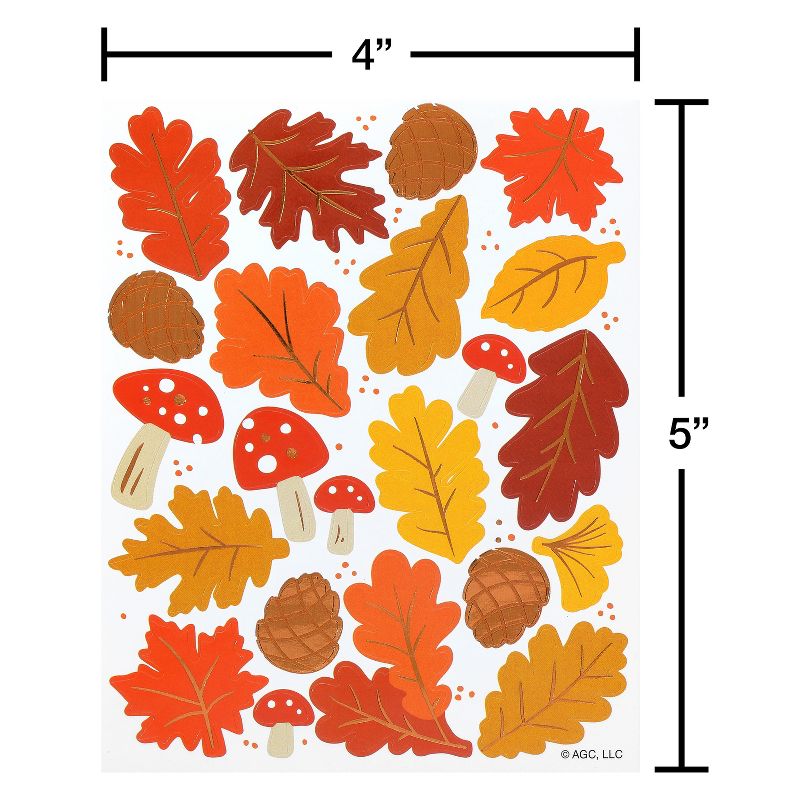 44ct Fall Sticker Sheets &#39;Leaves and Mushrooms&#39;, 2 of 5
