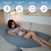 PharMeDoc Pregnancy Pillow, U-Shape Full Body Maternity Pillow, Cooling Cover - 2 of 4