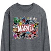 Men's - Marvel - Sticker Collage Long Sleeve Graphic T-Shirt - 2 of 4