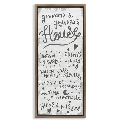 Stupell Industries Grandparents House Fun Family, 11" x 25"
