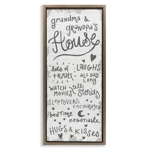 Stupell Industries Grandparents House Fun Family, 11" x 25" - 1 of 4
