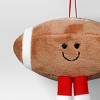 5" Christmas Stuffed Soft Fabric Football Embroidered Face - Wondershop™ - 3 of 3