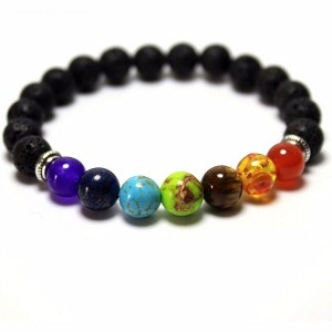 Amy and Annette 7 Genuine Chakra Healing Gemstone Bracelets - 1 of 4