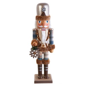 Kurt Adler 15-Inch Wooden Rustic Glamour Nutcracker - 1 of 4