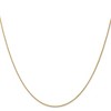 Black Bow Jewelry 1mm 14K Yellow or White Gold Solid Spiga Chain Anklet, 9 Inch - image 2 of 4