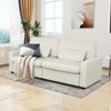 MUUEGM 89" Square Arm Corduroy Sofa| Upholstered Sofa with Deep Seat, Washable Cover, Removable Cushions - 2 of 4