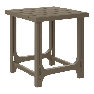 WestinTrends Azura Outdoor 18" HDPE Square Adirondack Patio Side Table - 1 of 4