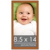 PosterPalooza | Photo Size Modernist Brown Picture Frame - UV Acrylic, Foam Board Backing, Hanging Hardware - 2 of 4