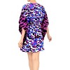 LA LEELA Women's Summer Loose Hawaiian Bathing Suit Cover Ups Vacation Mini Beachwear Swim Suit Small-Medium Purple, Animal Icon - image 4 of 4