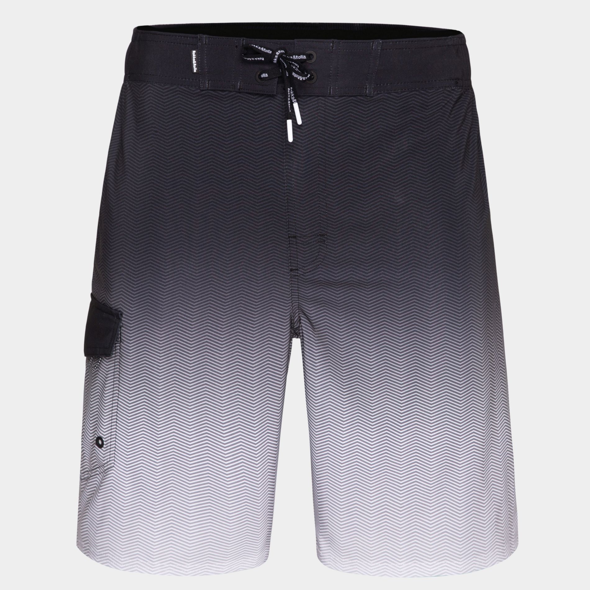 Rokka&Rolla Men's 9" Half Elastic Waist Board Swim Shorts