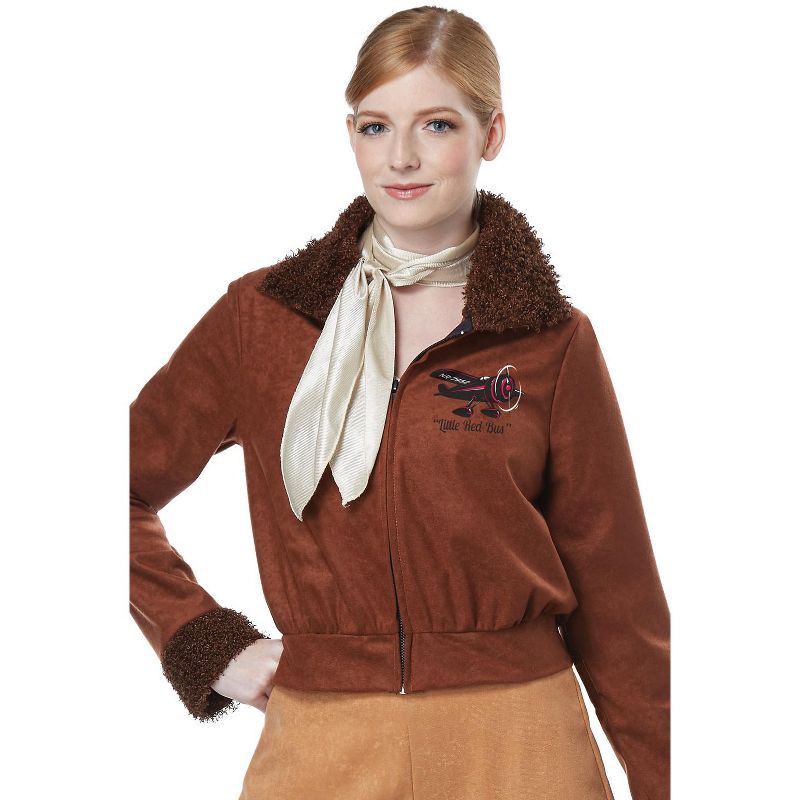 California Costumes Amelia Earhart/Aviator Women's Costume, 2 of 3