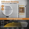 Tangkula Towel Warmer 6 Bar 100W Home Bathroom Space Saving Wall Mounted - 4 of 4