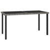 vidaXL Dining Set Grey and black, grey cushions - 3 of 4